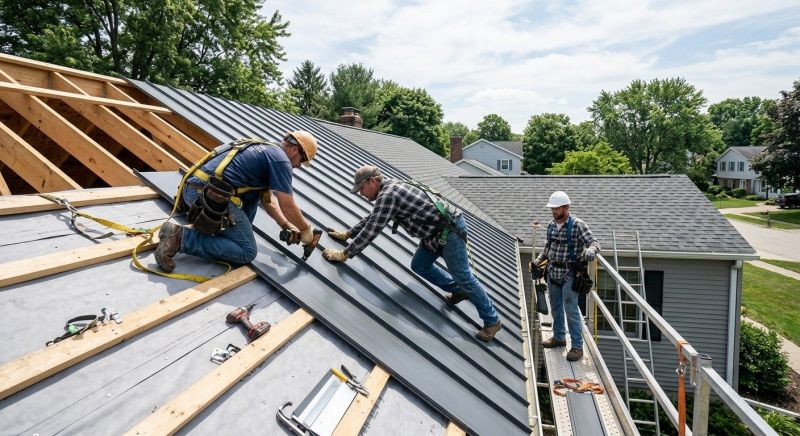 Aluminum Roof Installation in Yellow Springs, OH