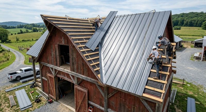 Barn Roof Construction in Springfield, OH