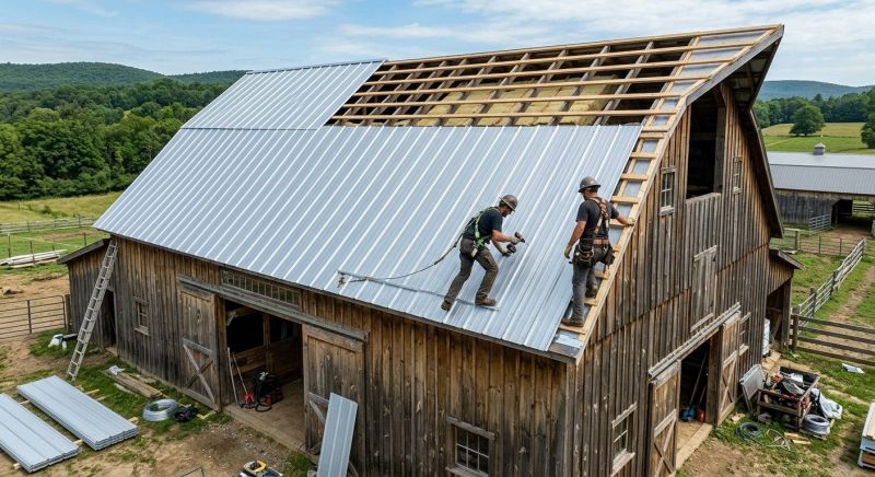 Barn Roof Installation in Springfield, OH