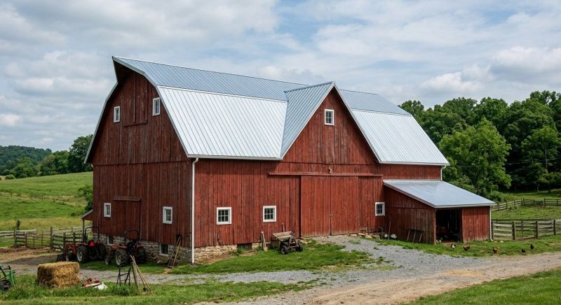 Barn Roof Replacement in Madison County, OH