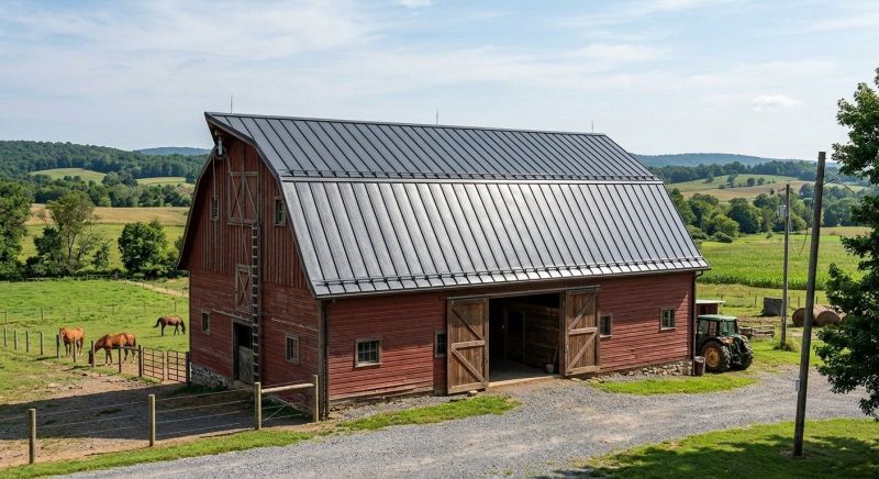Barn Roof Replacement in West Liberty, OH