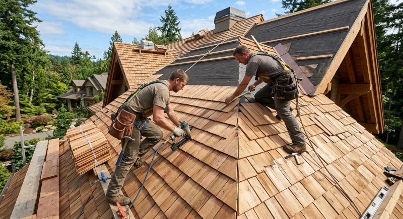 Cedar Roof Installation in Jamestown, OH