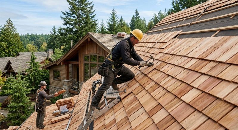 Cedar Roof Installation in Yellow Springs, OH