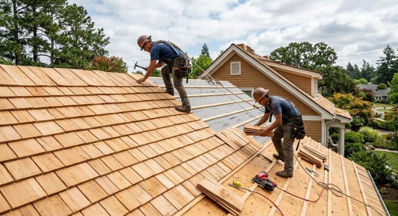 Cedar Shake Roof Construction in Troy, OH