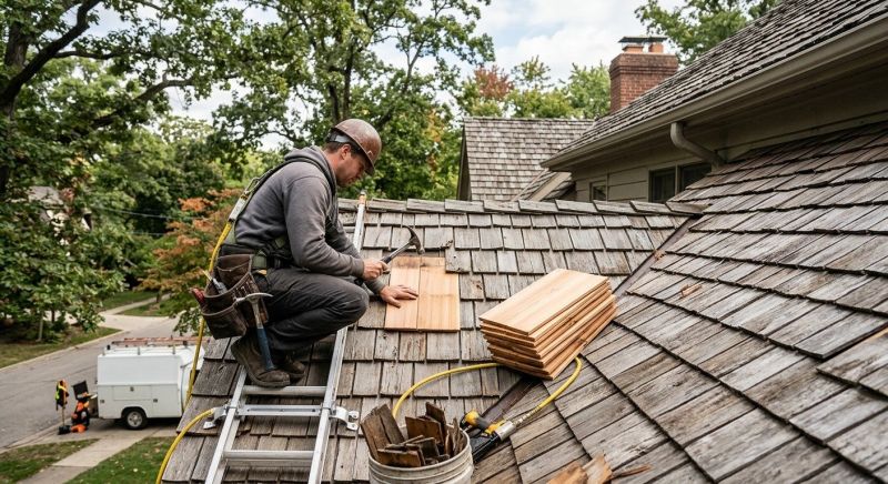 Cedar Shake Roof Repair in South Vienna, OH