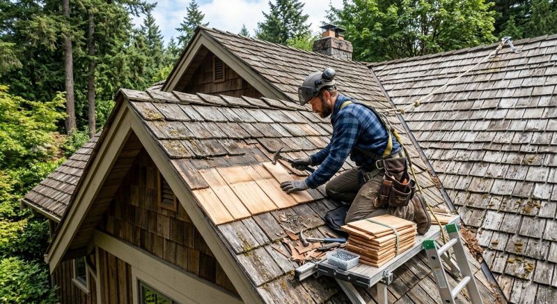 Cedar Shingles Repair in Fairborn, OH