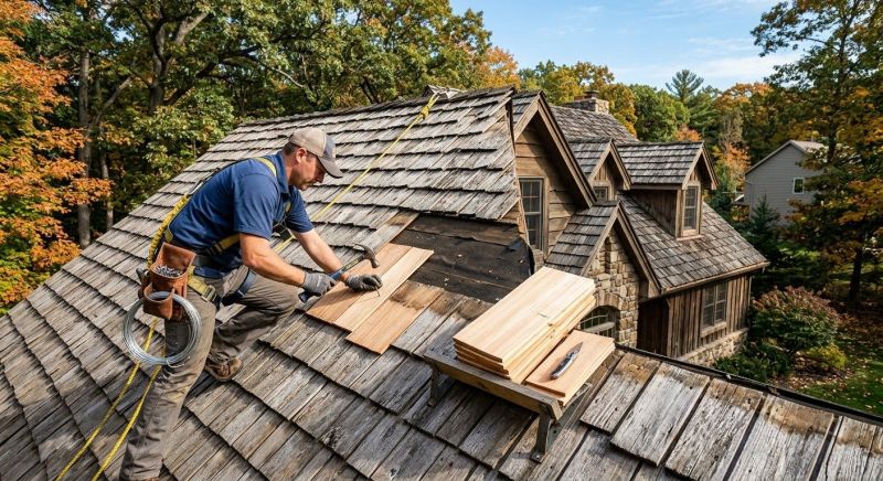 Cedar Shingles Repair in Madison County, OH