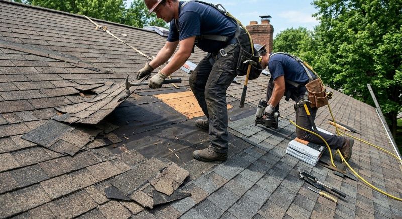 Damaged Roof Repair in Madison County, OH