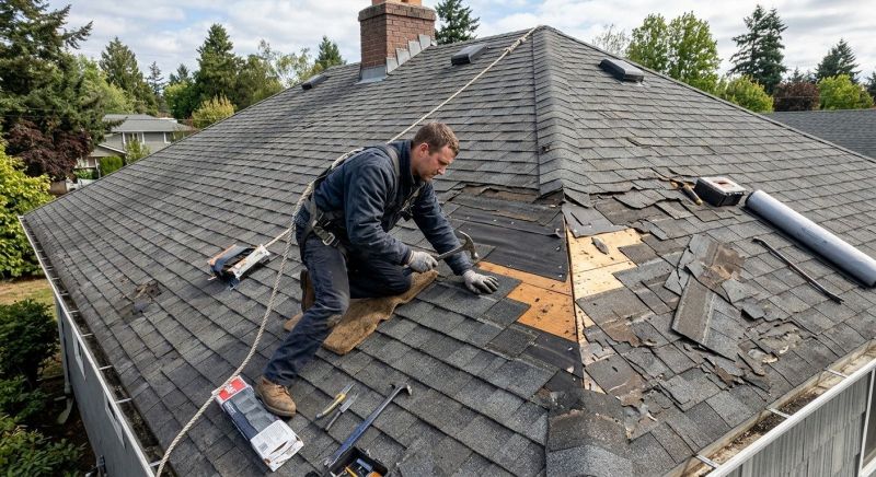 Damaged Roof Repair in Miami County, OH