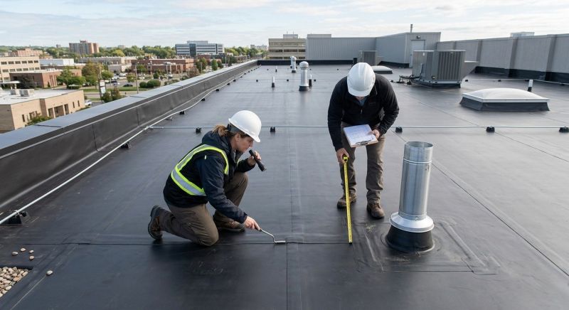 Flat Roof Inspection in Springfield, OH