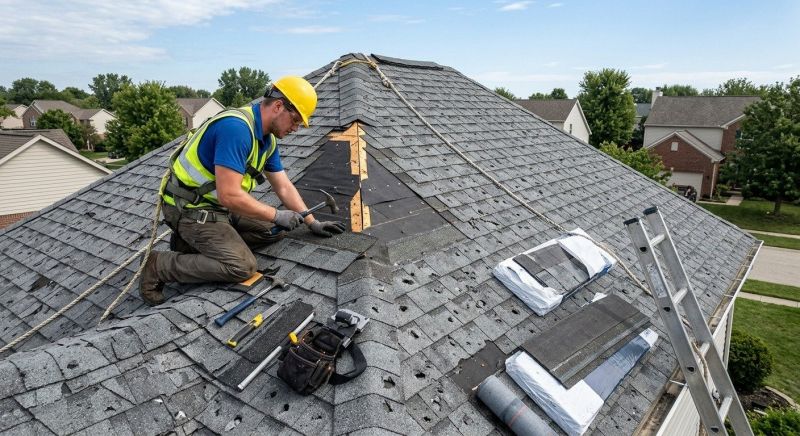 Hail Damage Roof Repair in Mechanicsburg, OH