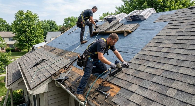 Hip Roof Shingle Replacement in Springfield, OH