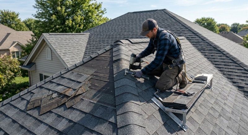 Hip Roof Shingle Replacement in Springfield, OH