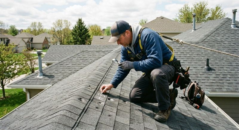 Roof Damage Inspection in Clark County, OH
