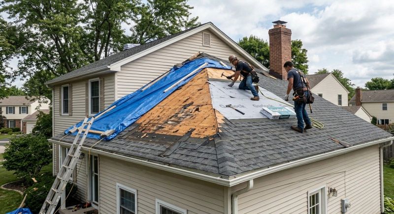 Roof Damage Repair in Yellow Springs, OH