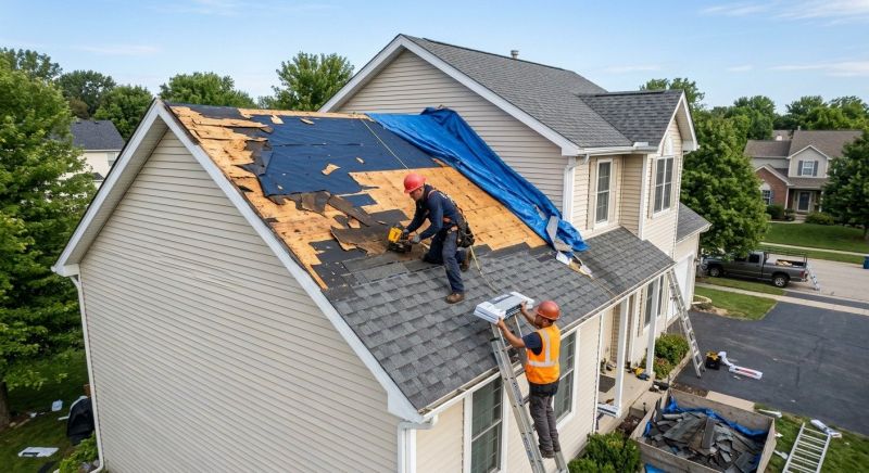 Roof Damage Restoration in Clark County, OH