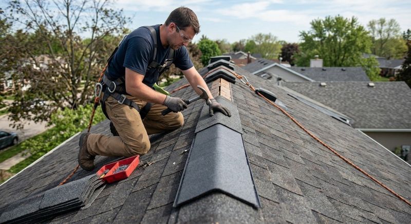 Roof Ridge Repair in Springfield, OH
