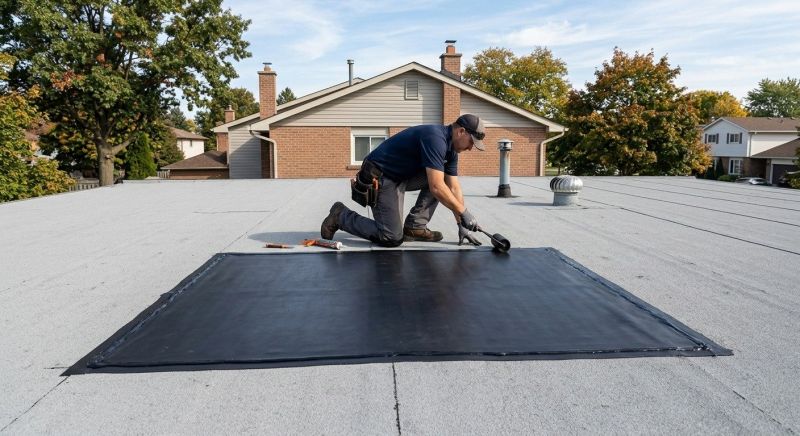 Rubber Roof Repair in Jamestown, OH