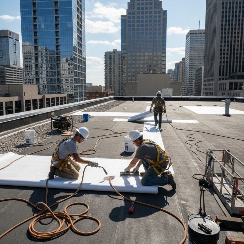 Single Ply Roof Repair in Clark County, OH