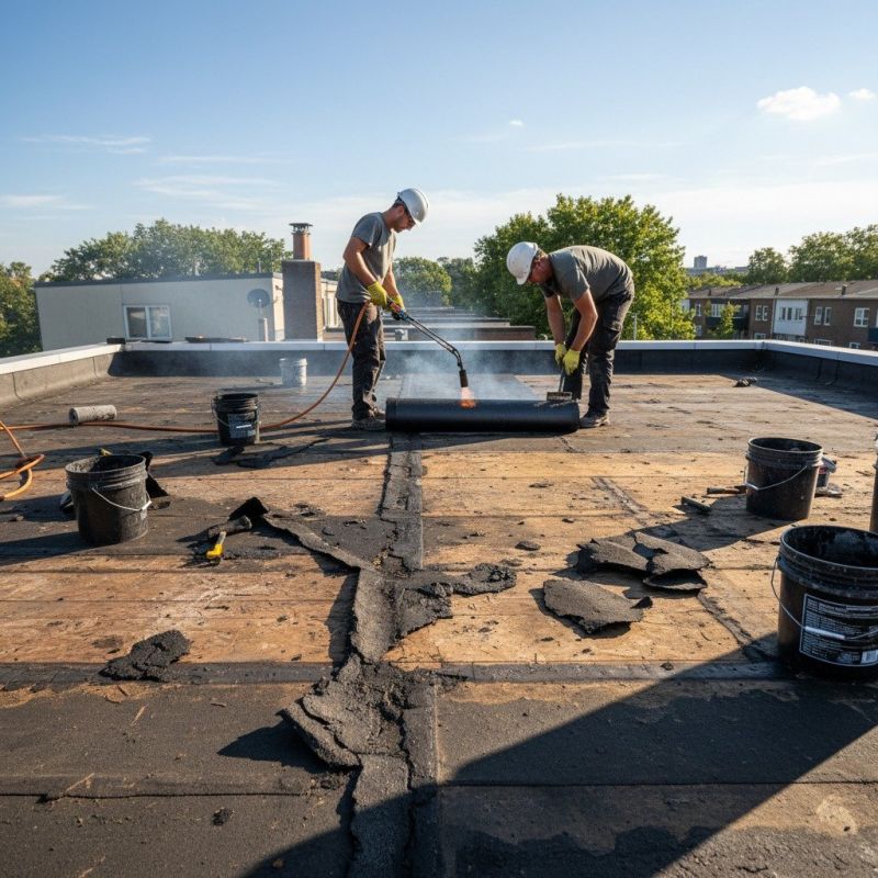 Single Ply Roof Repair in Xenia, OH