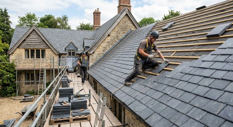 Slate Roof Installation in West Liberty, OH