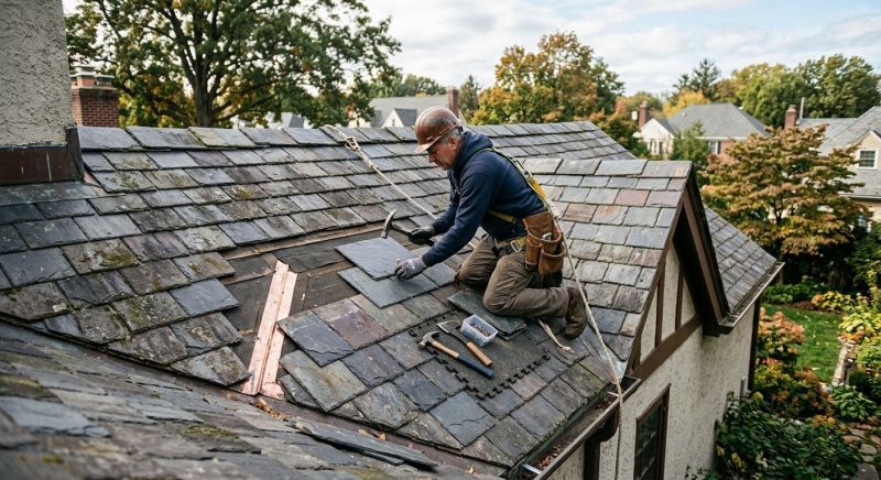 Slate Roof Repair in South Solon, OH
