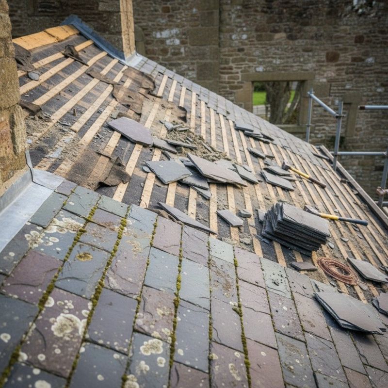 Slate Roof Replacement in Miami County, OH