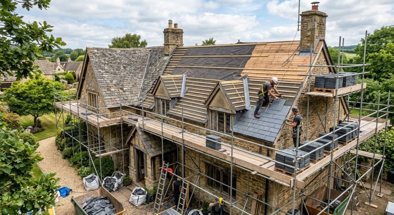 Slate Roof Replacement in South Solon, OH