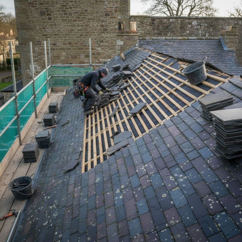 Slate Roof Replacement in Vandalia, OH