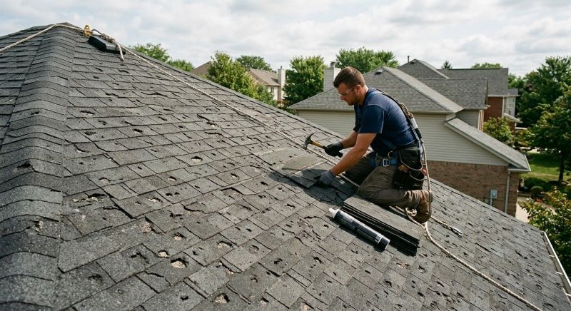 Storm Damage Roof Repair in London, OH