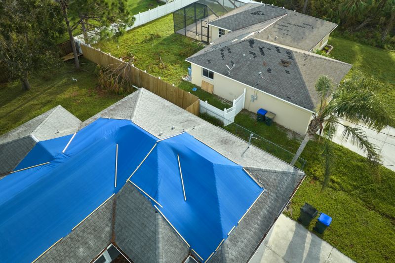 Storm Damage Roof Tarping in Springfield, OH