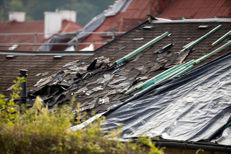 Storm Damage Roof Tarping in Springfield, OH