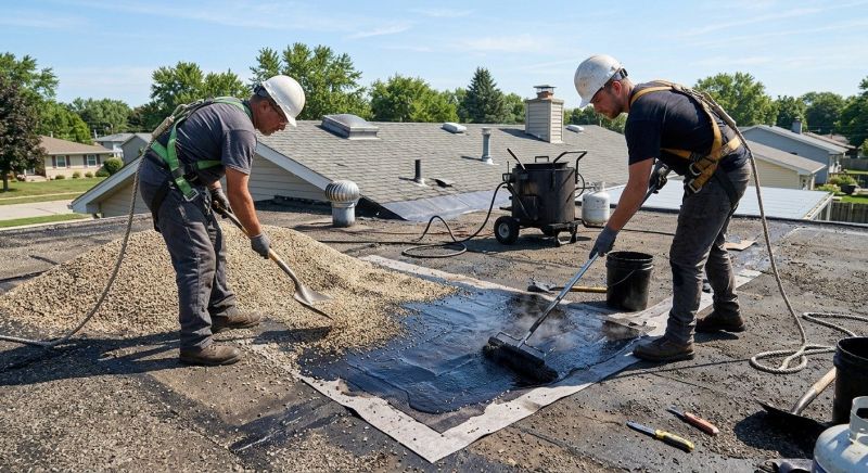 Tar And Gravel Roof Repair in Xenia, OH