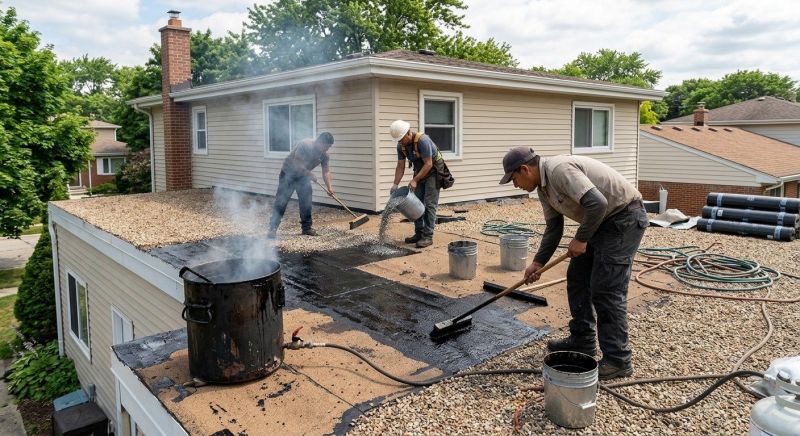 Tar And Gravel Roof Repair in Yellow Springs, OH