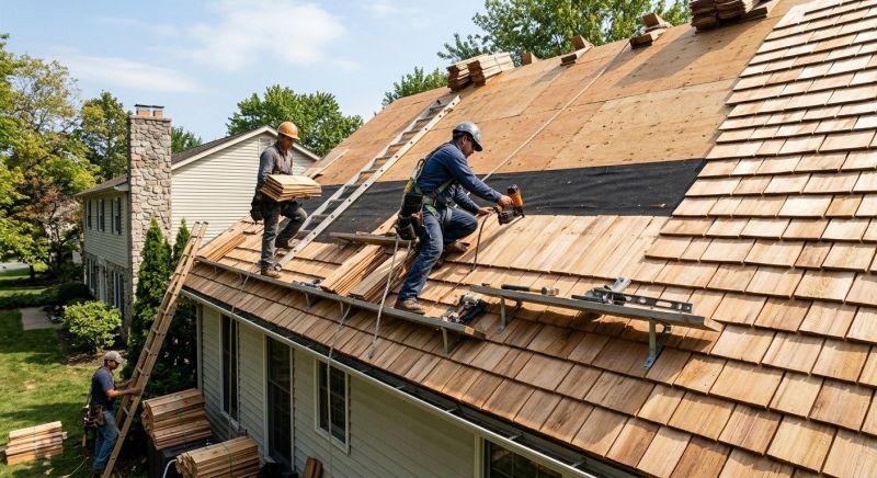 Wood Roofing Installation in Dayton, OH