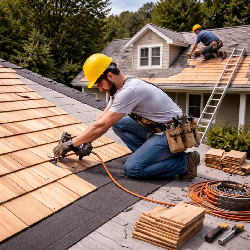 Wood Roofing Installation in West Liberty, OH