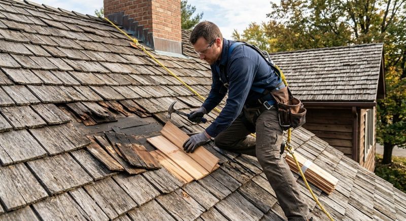 Wood Shake Roof Repair in London, OH