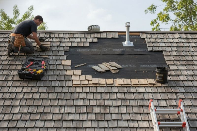Wood Shake Roof Repair in New Carlisle, OH