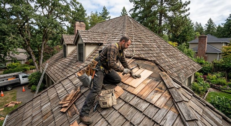 Wood Shake Roof Repair in South Vienna, OH