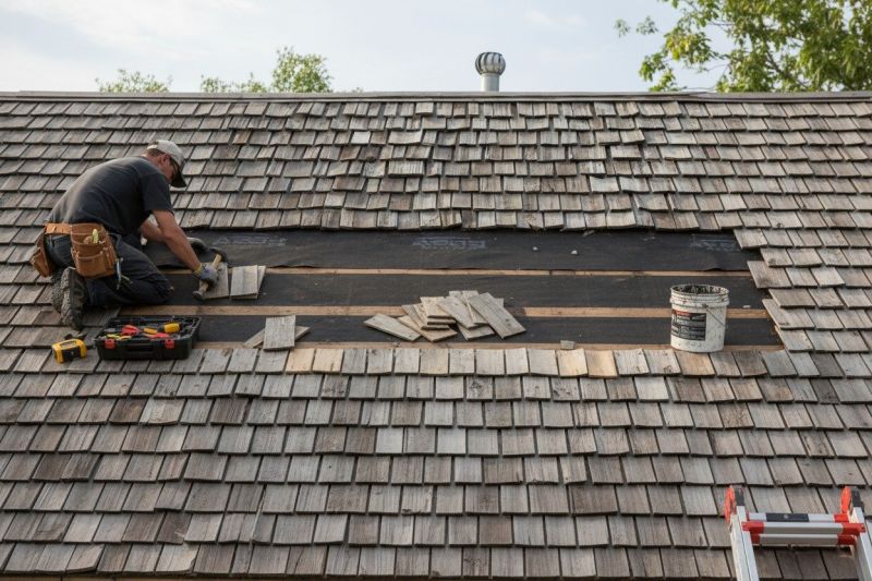Wood Shake Roof Repair in Tipp City, OH