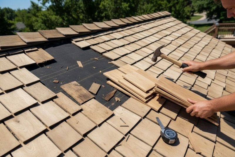 Wood Shake Roof Repair in Troy, OH