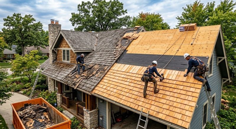 Wood Shake Roof Replacement in Springfield, OH