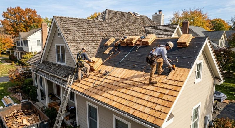 Wood Shake Roof Replacement in South Vienna, OH