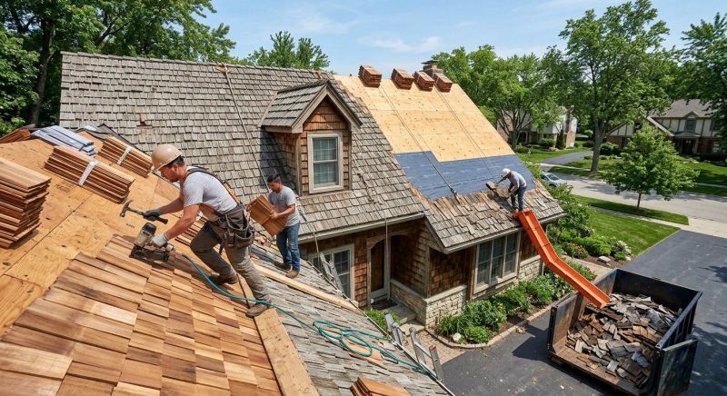 Wood Shingle Roof Replacement in Springfield, OH